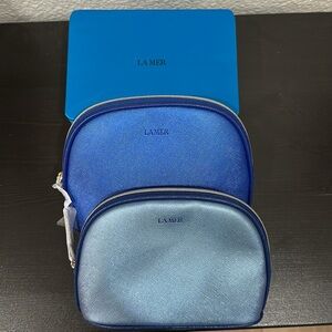 La Mer Vibrant Blue Pouch Set (3)